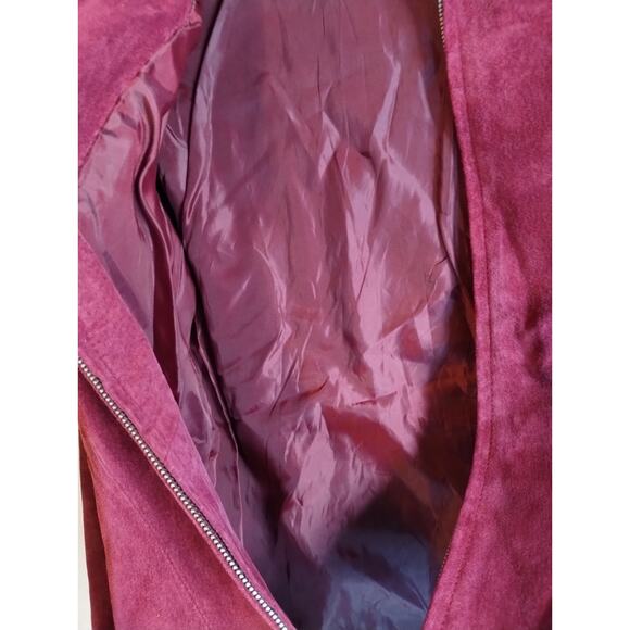 Sonoma Jean Company Women's Fitted Zip Genuine Suede Leather Jacket Small - Picture 11 of 13